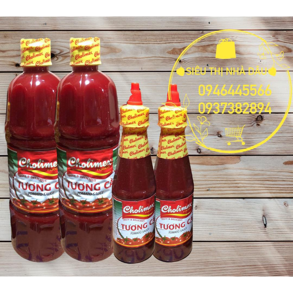 Tương cà Cholimex đủ kích cỡ