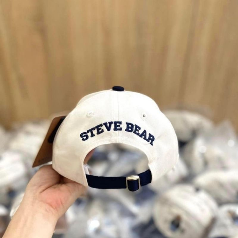 Mũ lưỡi trai phối thêu Gấu Whoa cho đại gia đình, M15