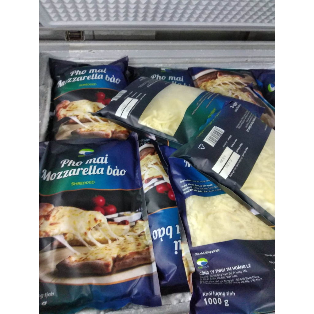 100g Phô mai bào sợi Mozzarella làm pizza 100g