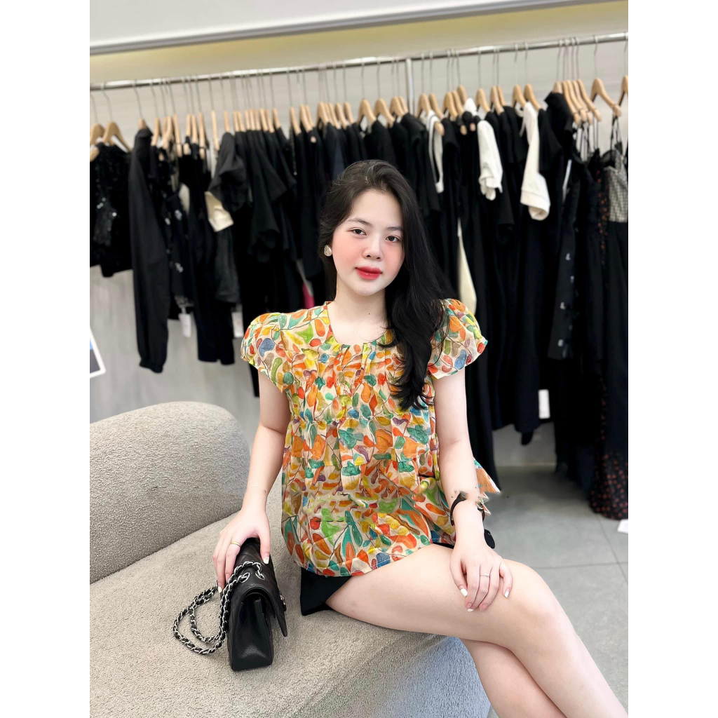 Áo somi chấm bi - hoa thô chun ngực Bigsize 50-90kg