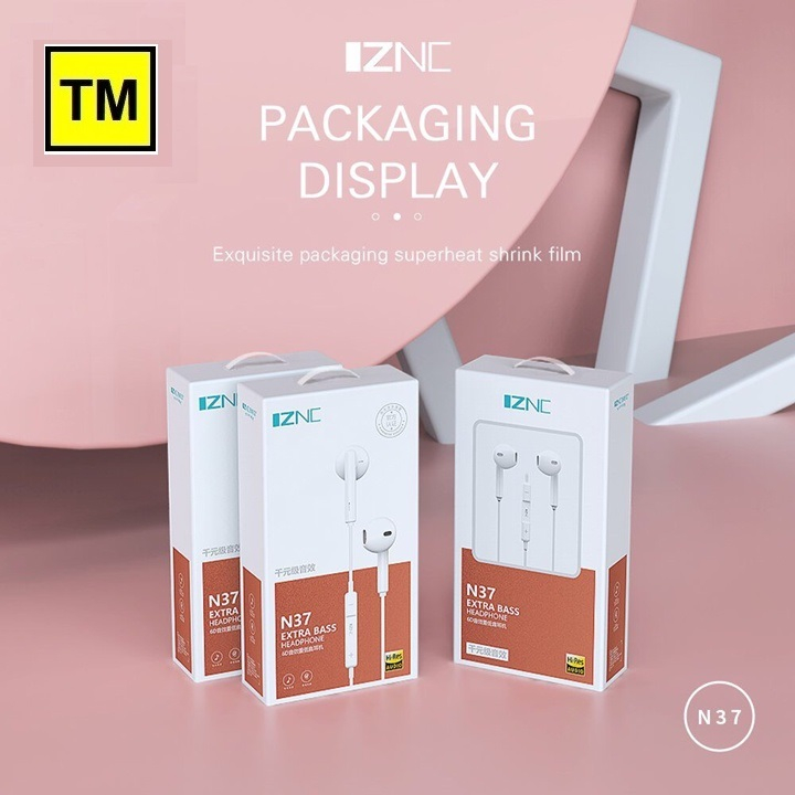 Tai nghe có dây IZNC N37 EXTRA BASS jack 3.5mm