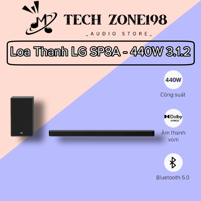Loa thanh Soundbar LG  SP7Y HÀNG CŨ XÁCH TAY MỸ VÀ SP8A 440W Chính hãng