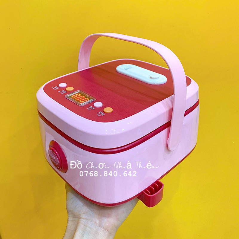 Đồ chơi nồi cơm điện hiệu ứng hơi nước, âm thanh như thật, kèm phụ kiện