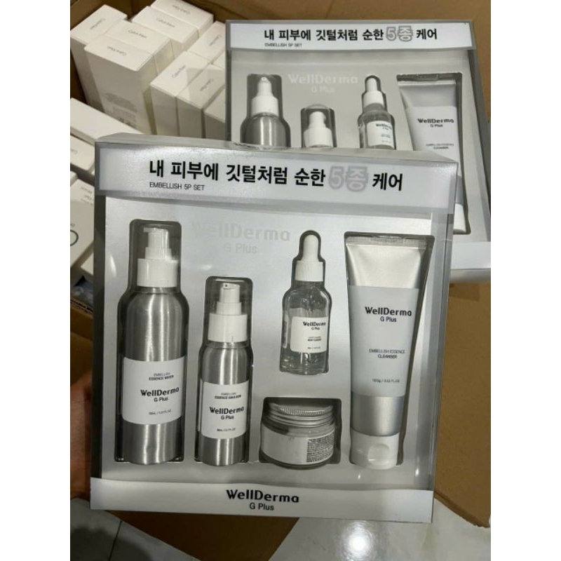 💥Sét dưỡng da 5 món Wellderma G Plus Embellish