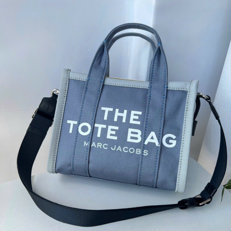 -Túi tote form vuông  Marcie Jacquard Tote bag--tone xám colorblock