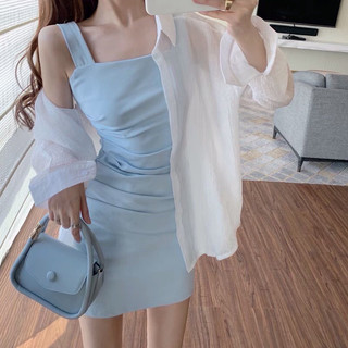 Đầm 2 dây body chốt livestream