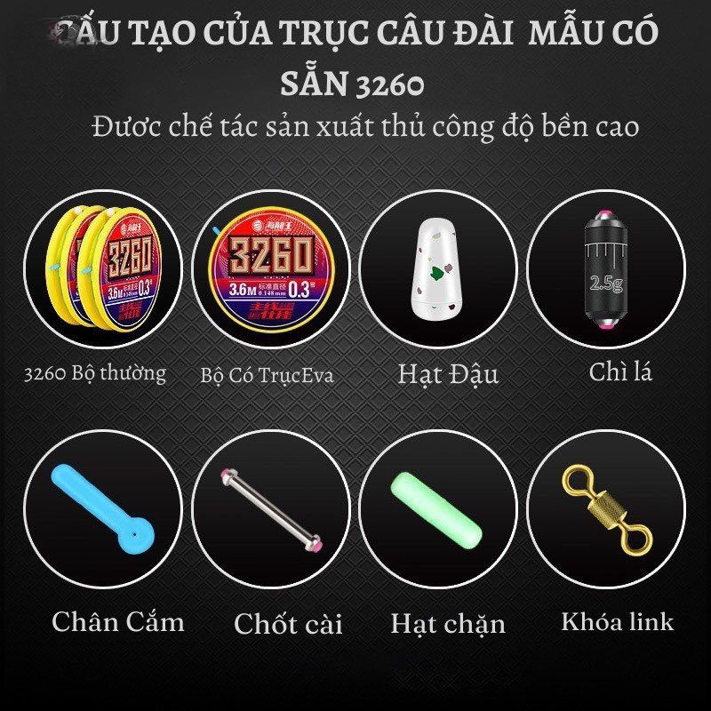 Trục 3260 buộc sẵn hàng đẹp