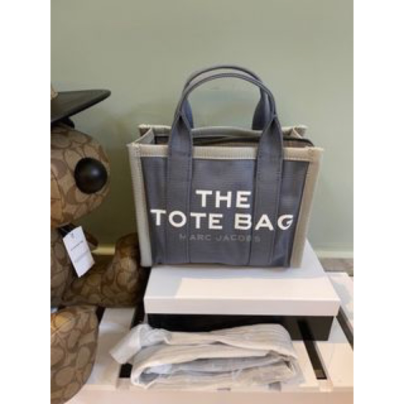 -Túi tote form vuông  Marcie Jacquard Tote bag--tone xám colorblock