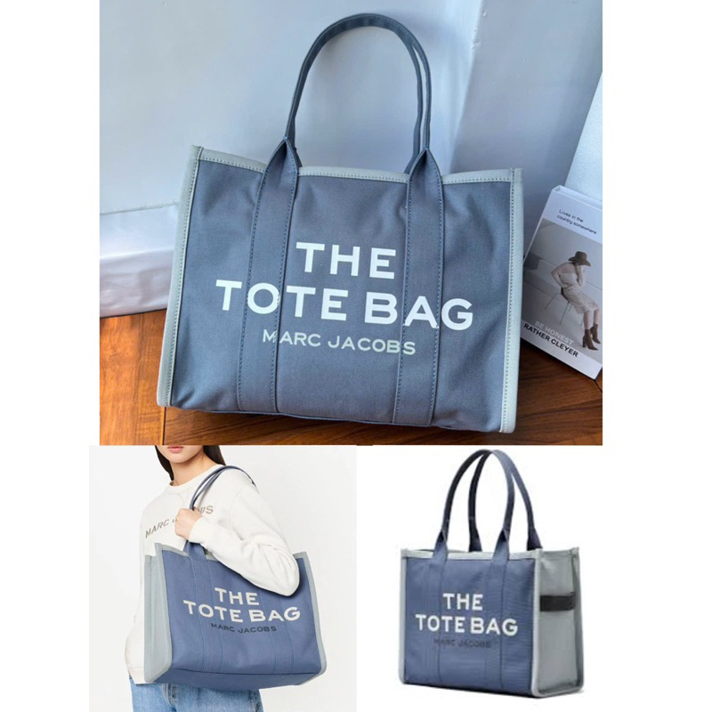 -Túi tote form vuông  Marcie Jacquard Tote bag--tone xám colorblock