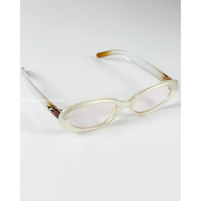 Kính mát có sẵn MOREGLASSES hình tròn hoạ tiết ngôi sao phong cách Y2K Punk 2023 tròng kính chống UV 400 ảnh thật