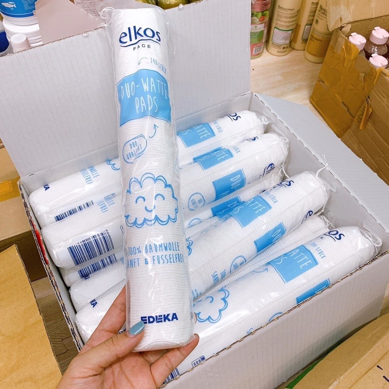 Bông tẩy trang elkos 140 miếng
