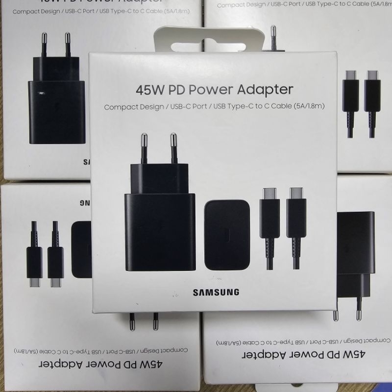 Bộ Adapter sạc kèm cáp 45W Samsung EP-T4510X