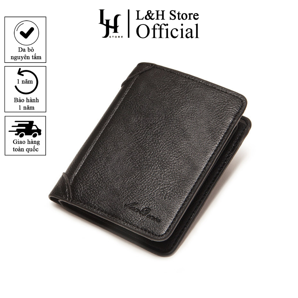 Ví nam da bò thật nguyên tấm thời trang SB04| Nhiều ngăn, tiện dụng