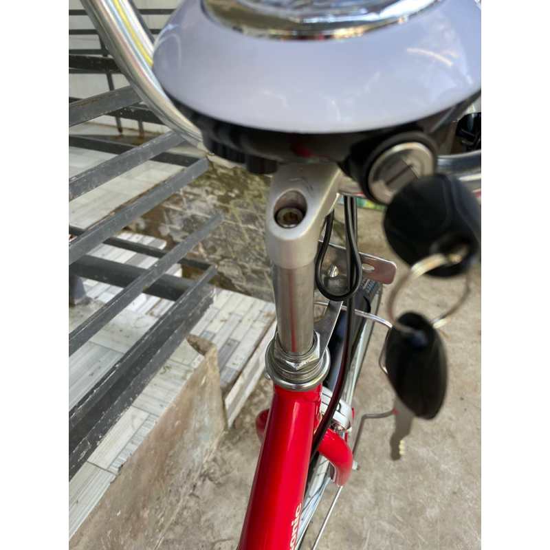 Siêu phẩm xe đạp điện Nhật Panasonic 26 in màu đỏ MS6