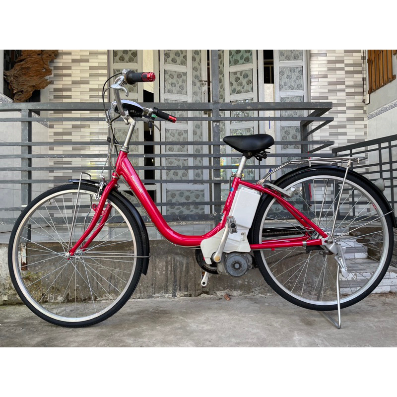 Siêu phẩm xe đạp điện Nhật Panasonic 26 in màu đỏ MS6