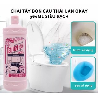 Nước Tẩy bồn cầu toilet okay  thái 960ml nhật bản 500ml HÀNG NHẬP KHẨU CHUẨN
