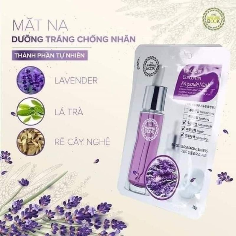 mặt nạ Lavender Nature book
