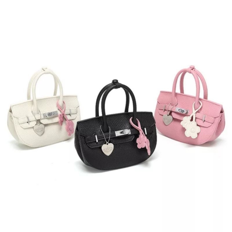 Túi xách nữ h.m trang trí móc treo cực xinh hottrell