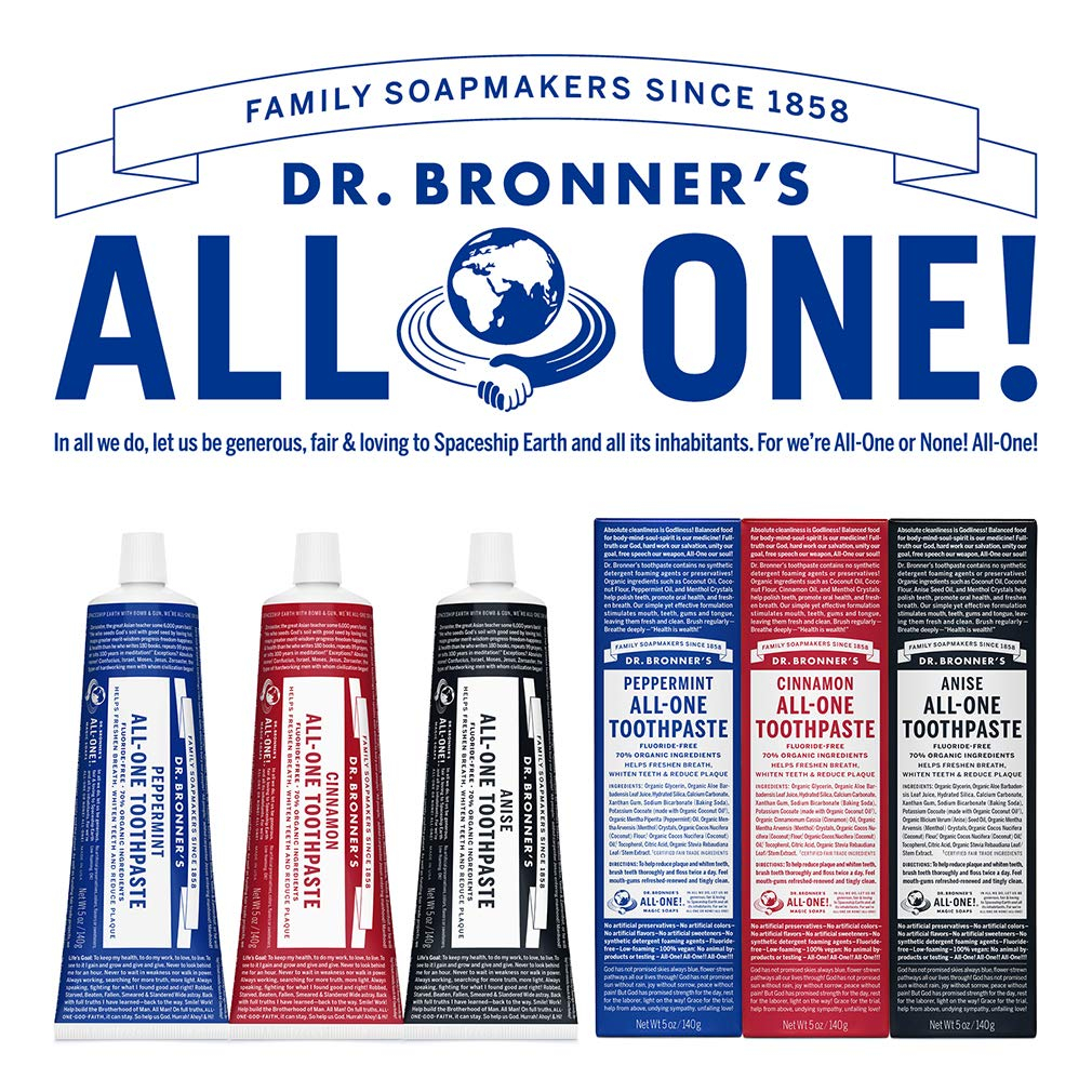 Kem đánh răng hữu cơ Dr Bronner's 5Oz 140g