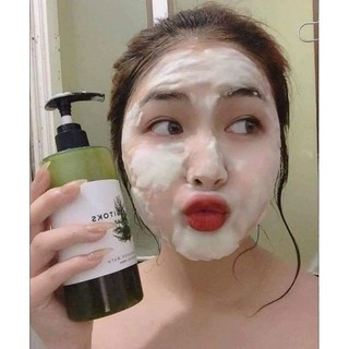 sữa rửa mặt sủi bọt rau củ