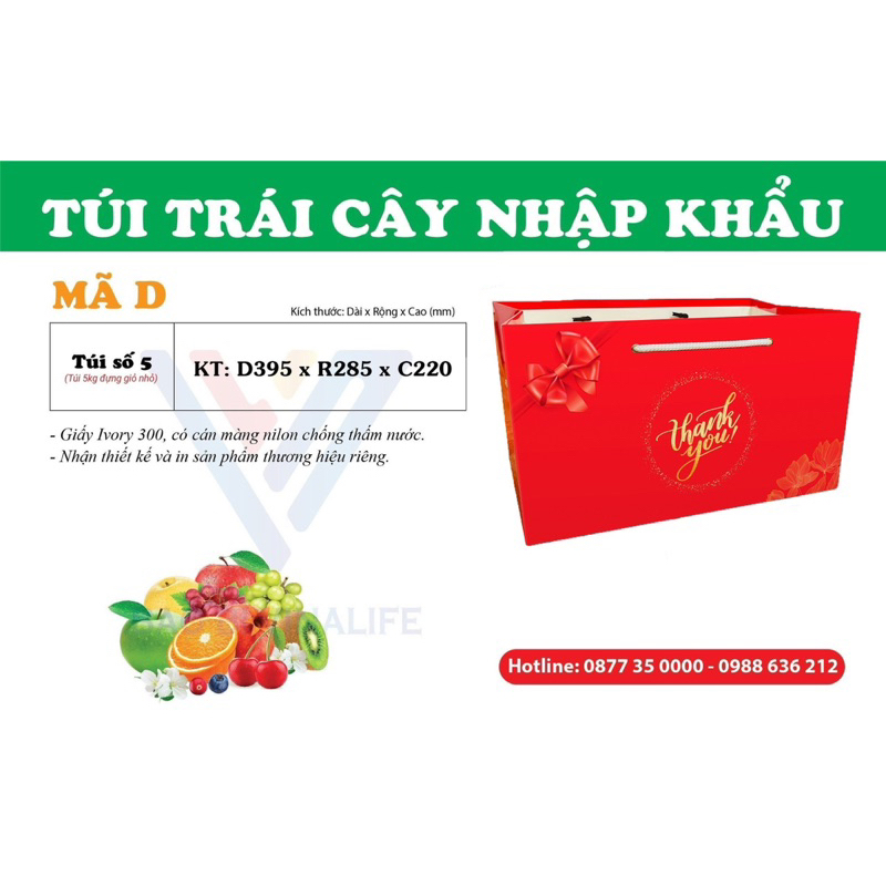 Combo 5 Túi Thank you