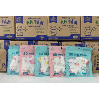 - thùng 100 chiếc khẩu trang 5d an tâm trẻ em 2 đến 10 tuổi