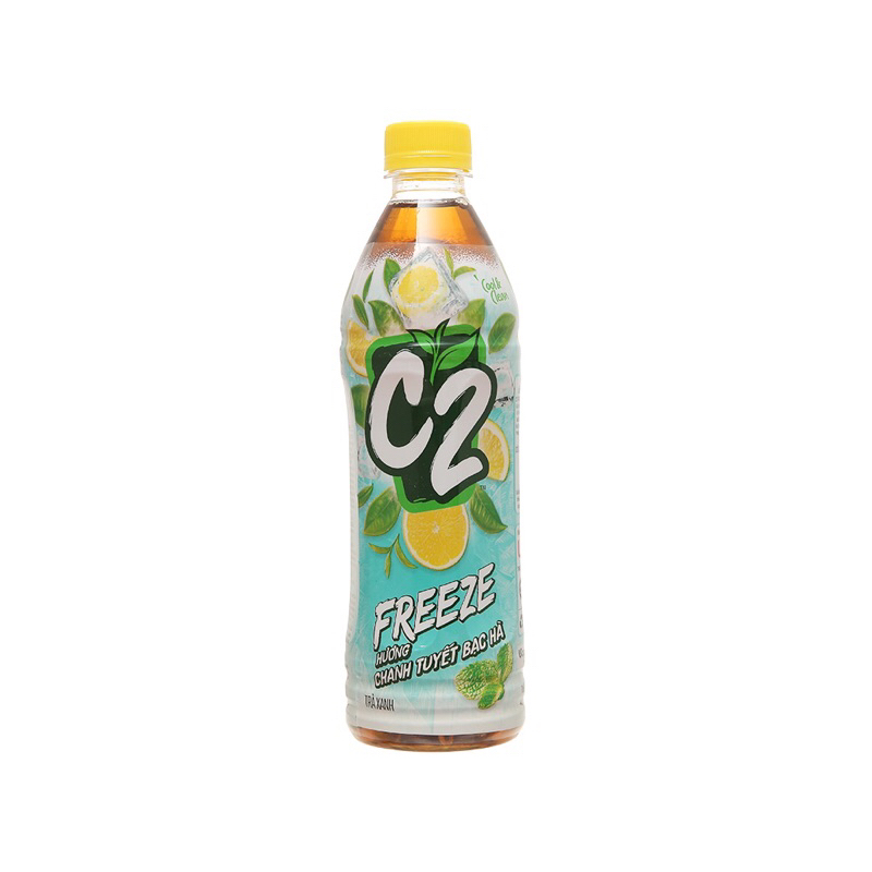 Trà C2 chanh tuyết bạc hà 455ml