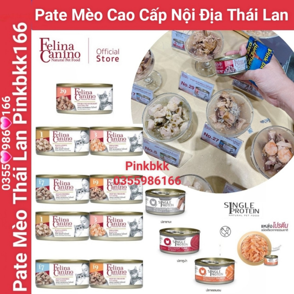 Pate Mèo Felina Canino Cao Cấp⚡ Nội Địa Thái Lan⚡