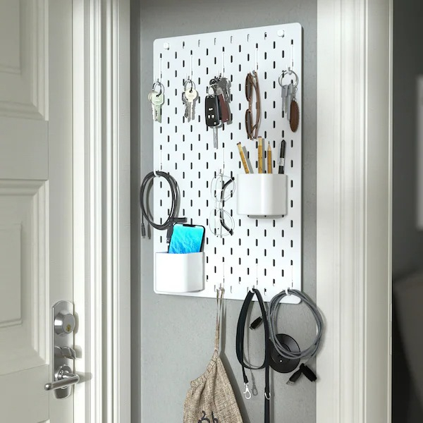 Hộp đựng đồ đa năng cài bảng IKEA SKÅDIS Pegboard, 7.5x9x8cm