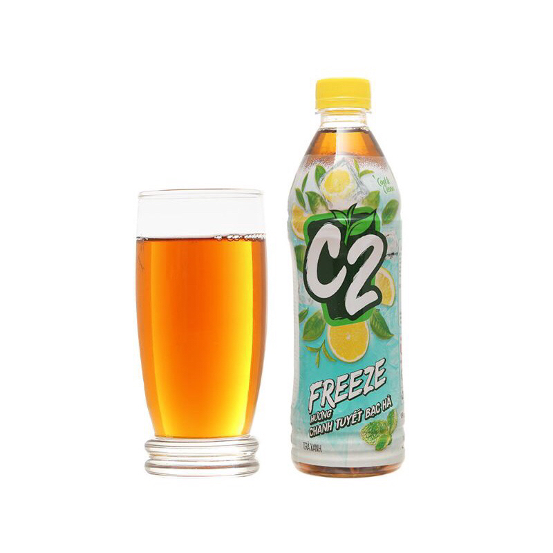 Trà C2 chanh tuyết bạc hà 455ml