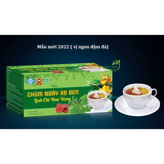 Trà giải độc mát gan chùm ngây xạ đen linh chi