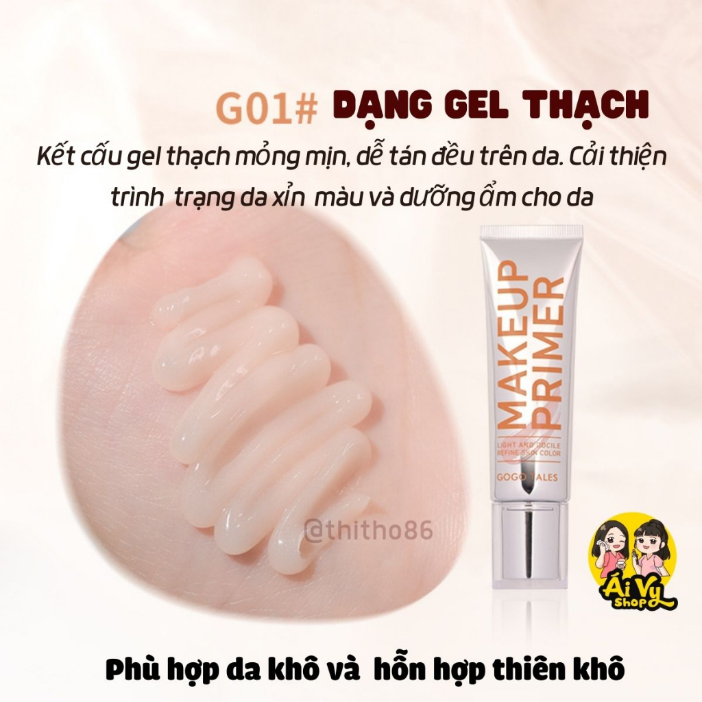 Kem Lót Primer GOGO TALES Cloud Photosensitive GT469 - GOGOTALES