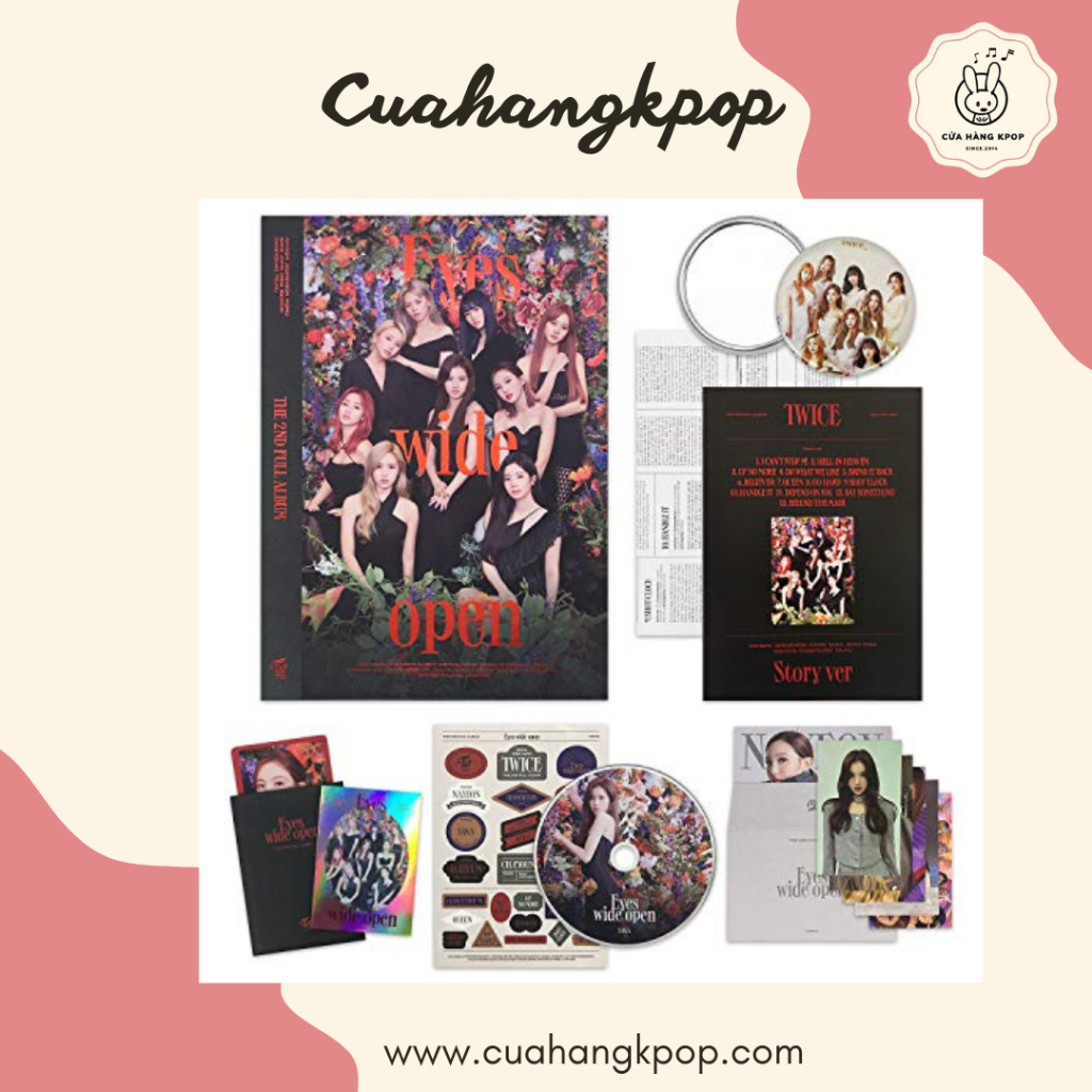 ALBUM TWICE - eyes wide Open có sẵn Cửa Hàng Kpop