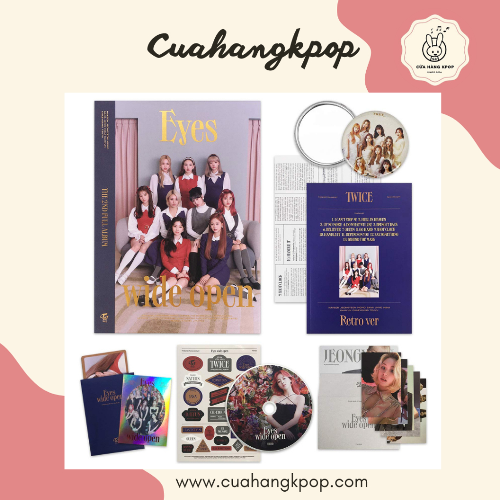 ALBUM TWICE - eyes wide Open có sẵn Cửa Hàng Kpop