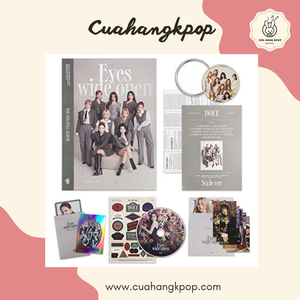 ALBUM TWICE - eyes wide Open có sẵn Cửa Hàng Kpop