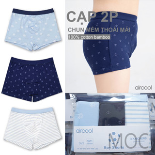 Quần lót bé trai 20-50kg Aircool chính hãng. Quần lót đùi, chip đùi Aircool bé trai size đại, teen. Quần sịp bé trai