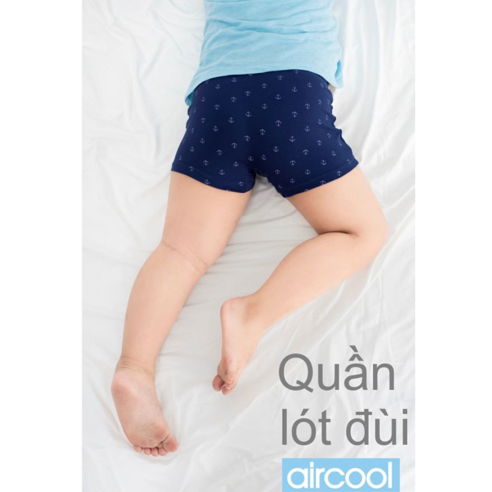 Quần lót bé trai 20-50kg Aircool chính hãng. Quần lót đùi, chip đùi Aircool bé trai size đại, teen. Quần sịp bé trai