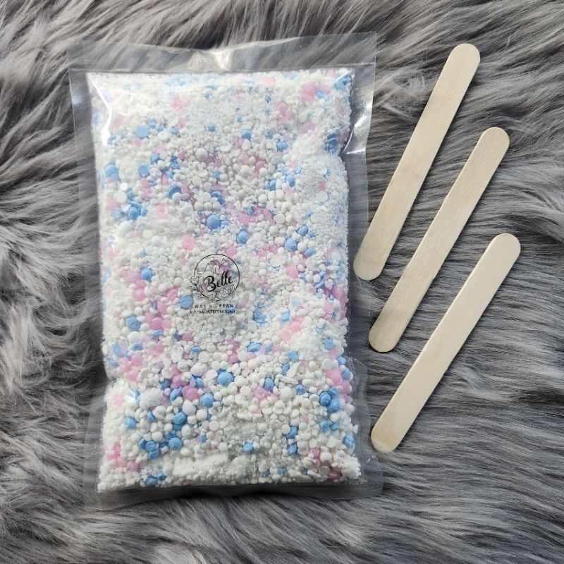 {Sale] 1kg Sáp vụn sáp wax lông loại 1 sàng vụn tặng kèm que gỗ