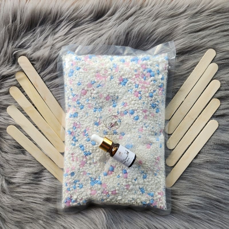 {Sale] 1kg Sáp vụn sáp wax lông loại 1 sàng vụn tặng kèm que gỗ