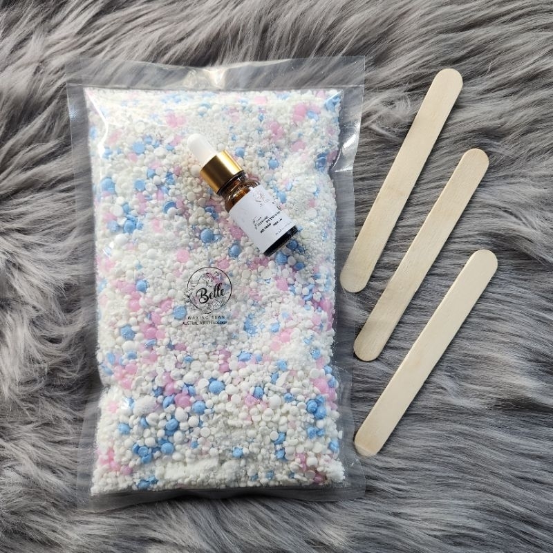 {Sale] 1kg Sáp vụn sáp wax lông loại 1 sàng vụn tặng kèm que gỗ