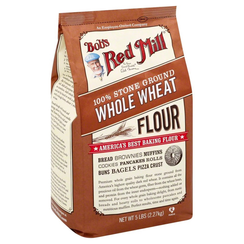 Bột mì nguyên cám Bob's Red Mill 2.27kg HSD 2025