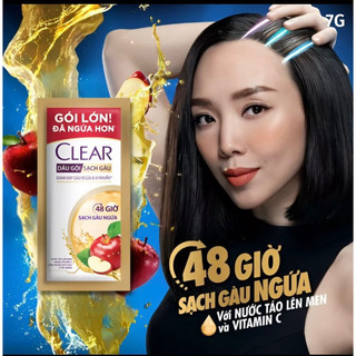 Combo 30 gói Dầu gội dầu xả Dove, Clear, Sunsilk, Pantene ,Head…