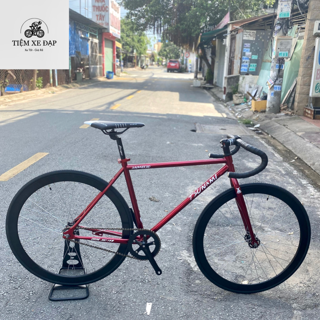 Xe Đạp Fixed Gear Tsunami SNM4130 Đỏ