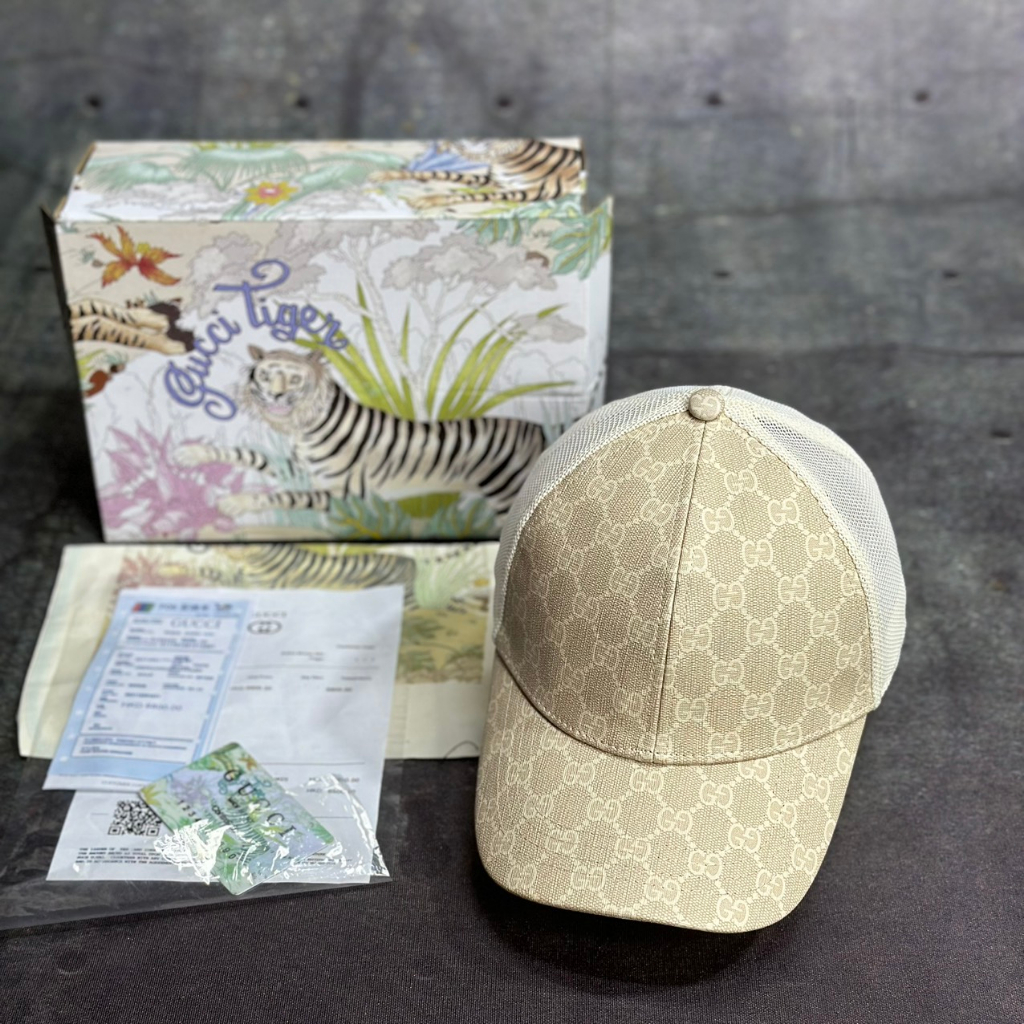 Nón gucci Mũ like âu then 1.1 canvans trắng fullbox hộp
