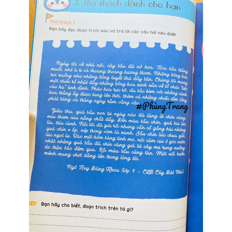 Kĩ năng viết văn miêu tả dành cho học sinh lớp 4, 5, 6