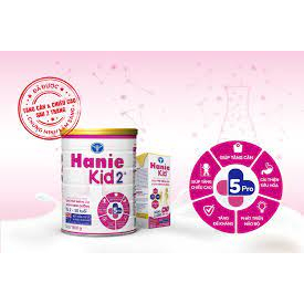 Sữa Hanie Kid 2+ 900g Date 2024 mẫu mới