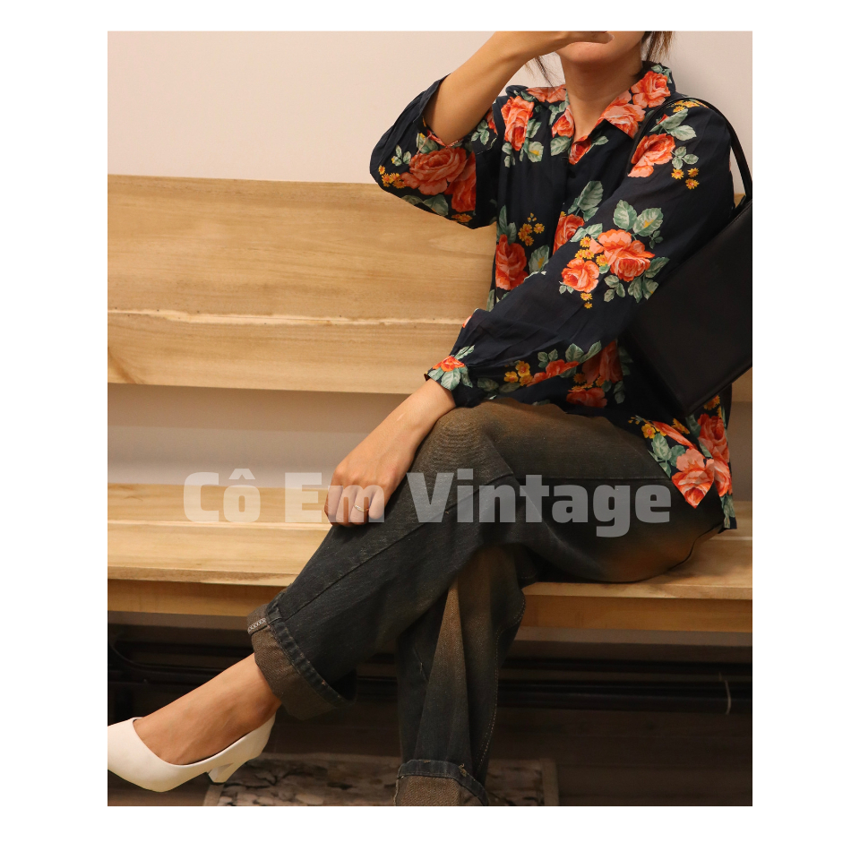 ÁO SƠ MI PHONG CÁCH VINTAGE - 2HAND - CÔ EM VINTAGE