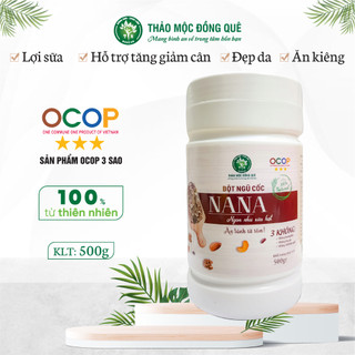 Bột ngũ cốc dinh dưỡng hỗ trợ tăng cân, giảm cân, lợi sữa, đẹp da Thảo mộc Đồng Quê - 500G