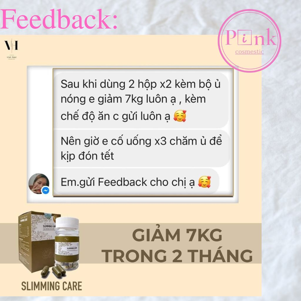 Viên Uống Giảm Cân Slimming Care X3 Hộp 15V Và 30V