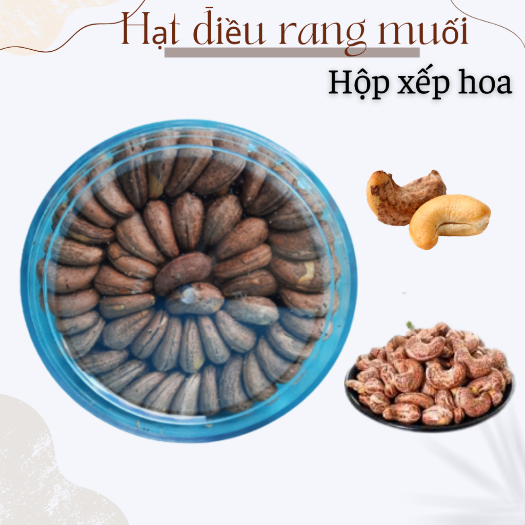 500g Hạt điều rang muối loại nguyên vỏ lụa size A cồ (loại 1)